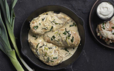 POLLO RELLENO CON VEGETALES